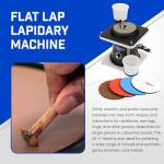 Hi-Tech Diamond 6" All-U-Need Lapidary Equipment, Flat Lap - Grinder Tool & Rock Polisher, Variable Speed Motor, Includes Rock Polishing Kit for Stones, Minerals, and Gem Shaping
