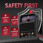 YESWELDER CUT-55DS Plasma Cutter, 55Amp Non-Touch Pilot Arc Air Power, Large Digital Display 110/220V Dual Voltage IGBT Inverter Plasma Cutting Machine with ETL Approved