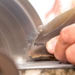 12" inch Diamond Lapidary Saw Blade Sintered Rim Trim Slab Cutting Gemstone Rocks Arbor Hole 1 inch 25.4mm