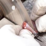 12" inch Diamond Lapidary Saw Blade Sintered Rim Trim Slab Cutting Gemstone Rocks Arbor Hole 1 inch 25.4mm