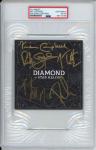 DEF LEPPARD SIGNED DIAMOND STAR HALOS AUTOGRAPHED ALBUM ART CARD PSA DNA COA