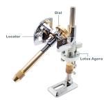 Aitoserlea Gem Grinder Faceted Manipulator Jade Faceting Machine Jewel Angle Milling Tool Height Adjustable + Positioner + Lotus Seat (32 Index Wheel, Updated Angle Manipulator)