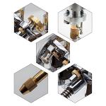 Aitoserlea Gem Grinder Faceted Manipulator Jade Faceting Machine Jewel Angle Milling Tool Height Adjustable + Positioner + Lotus Seat (32 Index Wheel, Updated Angle Manipulator)