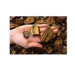 GEMHUB 1 lb Gold Tiger Eye AAA Grade Rough Stones from South Africa - Raw Bulk Natural Crystals for Tumbling, Cabbing, Cutting, Lapidary, Reiki, Wicca and Energy Crystal Healing (3)