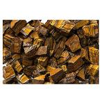 GEMHUB 1 lb Gold Tiger Eye AAA Grade Rough Stones from South Africa - Raw Bulk Natural Crystals for Tumbling, Cabbing, Cutting, Lapidary, Reiki, Wicca and Energy Crystal Healing (3)