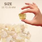 1 LB Golden Quartz Rough Crystals and Stones Raw Stones for Rock Tumbling, Jewelry Making, Polishing, Cabbing, Lapidary, Fountain Rocks, Decoration, Wire Wrapping, Gem Mining, Reiki Healing