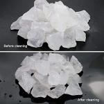 FIREBOOMOON 2lb/950g Rough Natural Clear Quartz Stone Raw Stone Gemstone Crystal Rock for Cabbing,Tumbling,Cutting,Polishing,Lapidary,Wire Wrapping,Healing Reiki,Jewelry Making,Decoration(White)