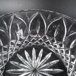 Clear Crystal Astor Crystal Bowl Cut Arches & Diamonds w Notched Rim & Star Base