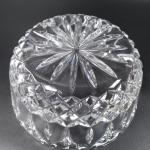 Clear Crystal Astor Crystal Bowl Cut Arches & Diamonds w Notched Rim & Star Base