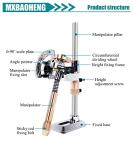 Jade Faceting Machine Gem Grinding Faceted Manipulator Jewel Angle Polisher Height Adjustable (96 scale)