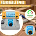 TM-2 Versatile Jewelry Polisher, Adjustable Speed Bench Buffer Grinder Polishing Buffing Machine with Accessory for Jewelry Metal Wood Dental Rock Jade DIY, 350W 110V