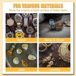 TM-2 Versatile Jewelry Polisher, Adjustable Speed Bench Buffer Grinder Polishing Buffing Machine with Accessory for Jewelry Metal Wood Dental Rock Jade DIY, 350W 110V