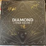 def leppard signed lithograph band rock diamond star halos