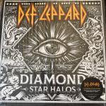 def leppard signed lithograph band rock diamond star halos
