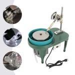 Gemstone Facer 2800RPM Gemstone Grinder Gemstone Grinder Polisher Polishing Machine Robotic Milling Tool Gemstone Cutting Tool 180W with 6-inch Polishing Disc (Green)