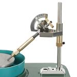 Gemstone Facer 2800RPM Gemstone Grinder Gemstone Grinder Polisher Polishing Machine Robotic Milling Tool Gemstone Cutting Tool 180W with 6-inch Polishing Disc (Green)