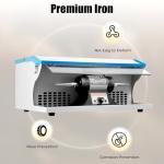 500W Jewelry Bench Polisher, 110V 1/2 HP Benchtop Polishing Buffing Machine Adjustable Variable Speed Polishing Buffing Machine Buffer Grinder Dust Collector with Light for Polishing Aluminum Chrome