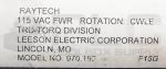 NEW LEESON 970.192 RAYTECH MOTOR 115VAC F15G