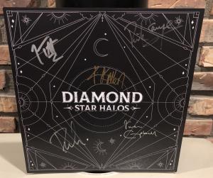 Def Leppard Autographed Diamond Star Halos  LP Signed 12x12