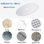 ChilternCasa 150mm 6" Lapidary Saw Blade,0.8mm Super Thin Diamond Rock Saws 5/8" Arbor Cutting Trim Tools for Gemstone Stone Tiles Porcelain