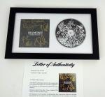 Def Leppard Full Band Signed Autograph Diamond Star Halos CD Framed PSA/DNA COA