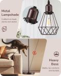 EDISHINE Farmhouse Floor Lamp, 70IN Dimmable, Industrial Style w/ Diamond Shade