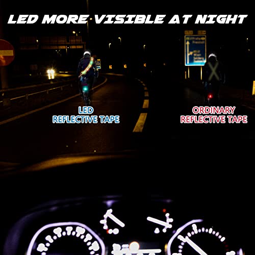 OLIKER LED Reflective Running Sash (Green)