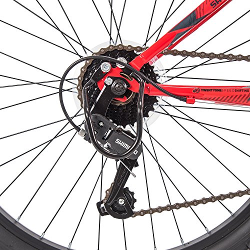 24" Huffy Stone Mountain Bike, 21-Speed, Red