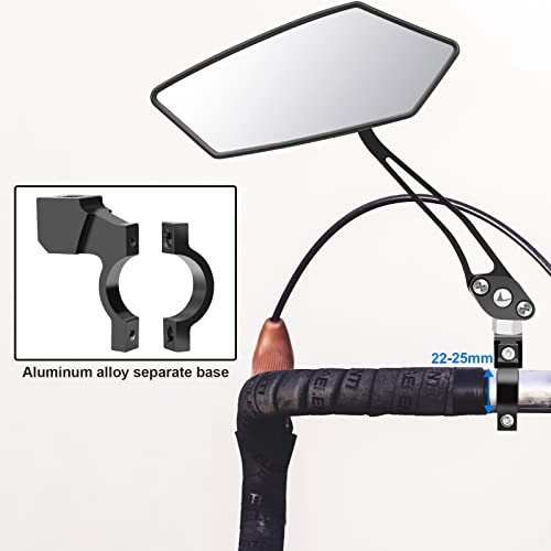 Diyife Bike Mirror 2 PCS, HD Wide Angle Mirror