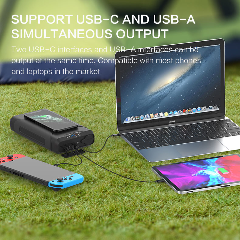 Portable Solar Power Bank for Laptop/CPAP