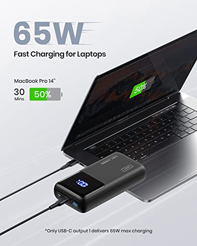 INIU 25000mAh 65W Power Bank for Laptops & Devices