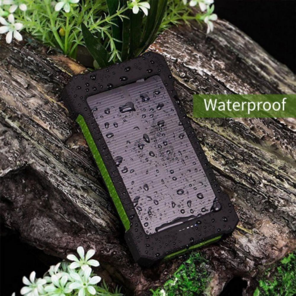 Waterproof Solar Power Bank for Phones: 50000mah Dual-USB