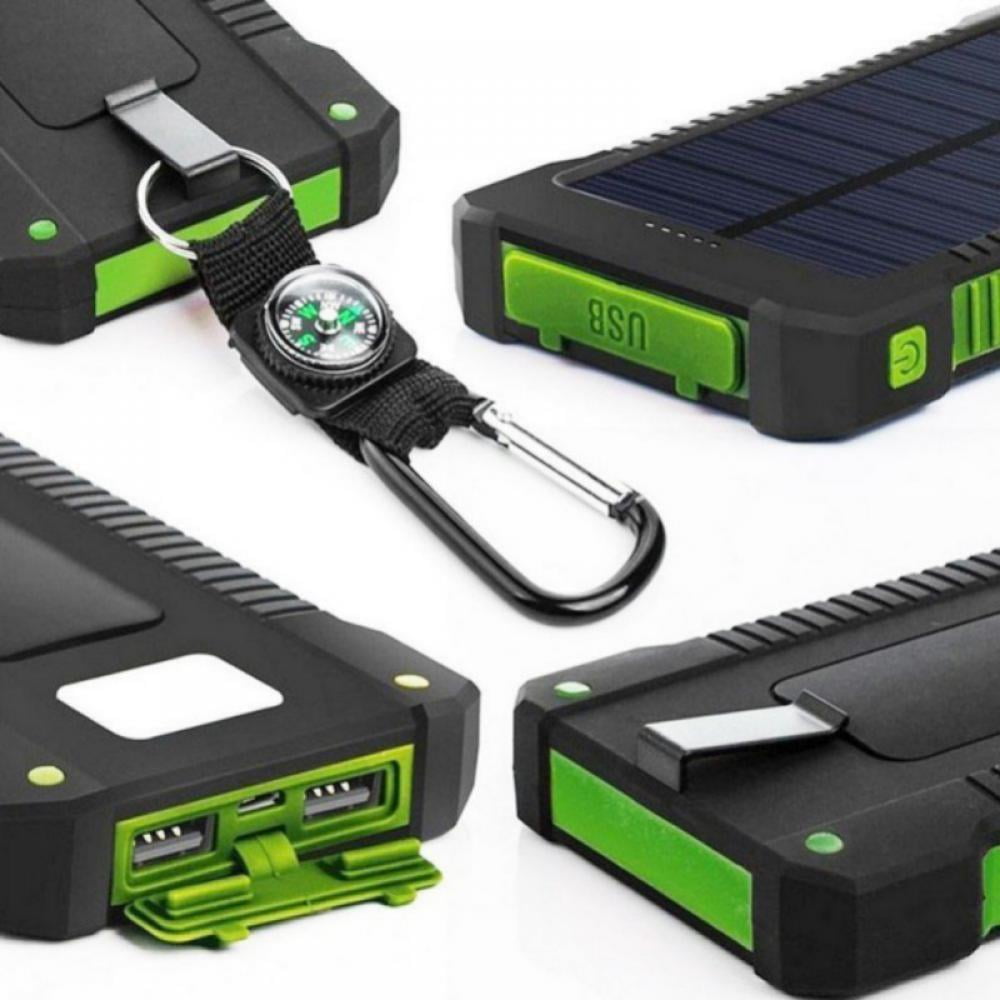 Waterproof Solar Power Bank for Phones: 50000mah Dual-USB