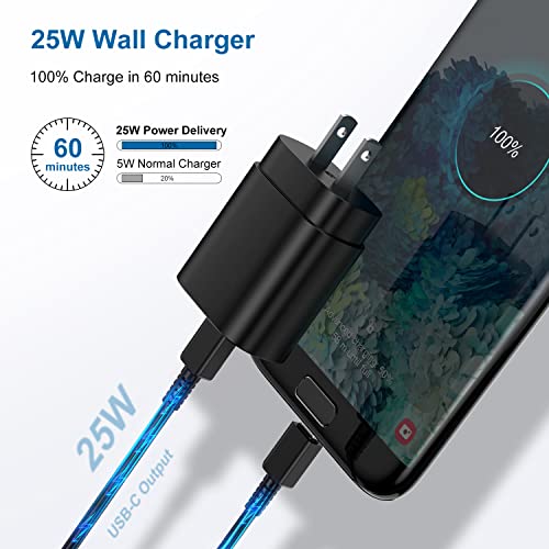 25W Type C Dual Charger & Cable Combo