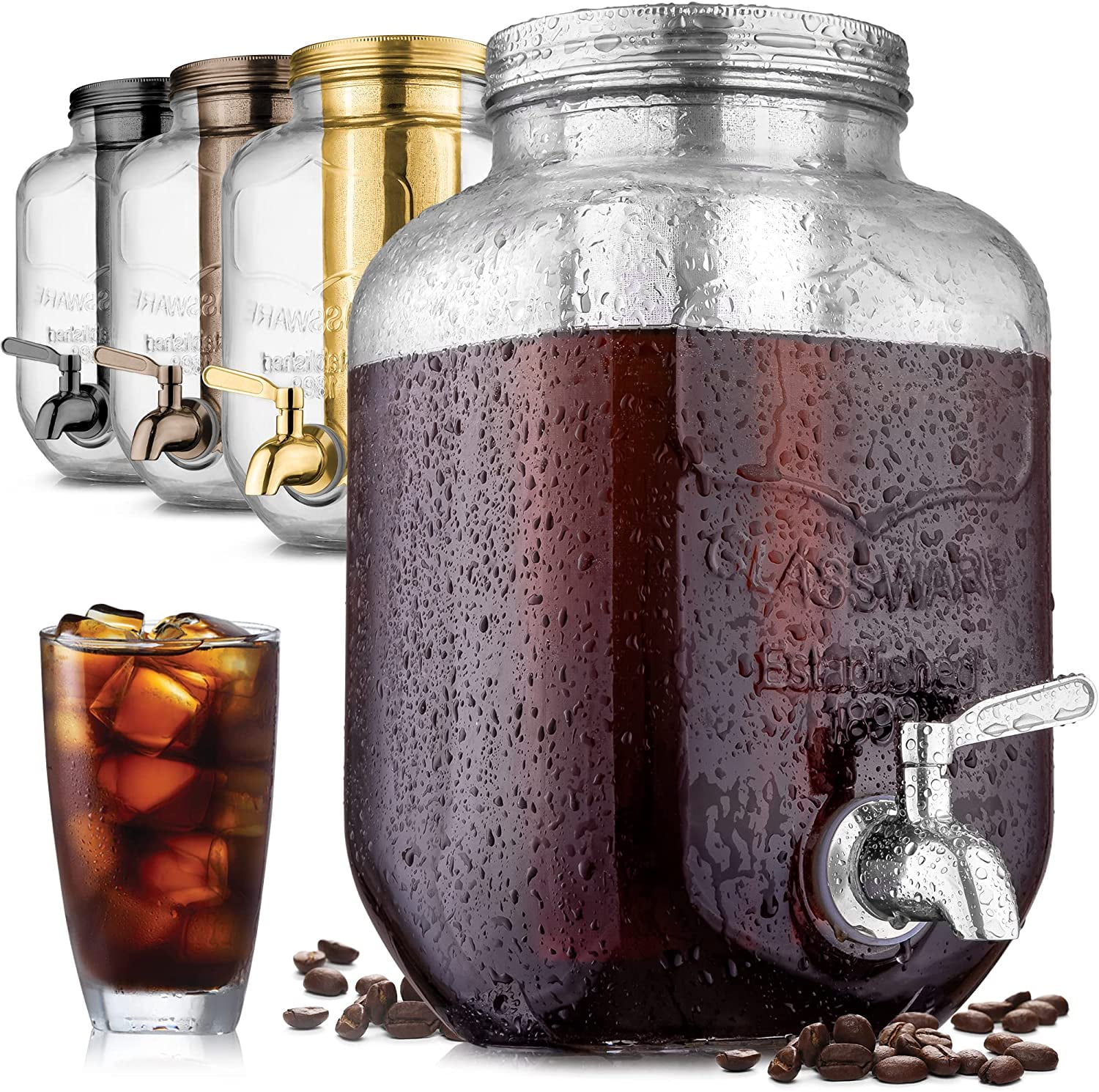 Extra-Thick Glass Cold Brew Coffee Maker