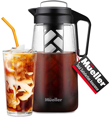 Mueller Cold Brew Maker: 2-Quart Pitcher with Mesh Filter
