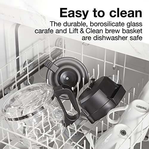 12 Cup FrontFill Drip Coffee Maker, Black/Silver