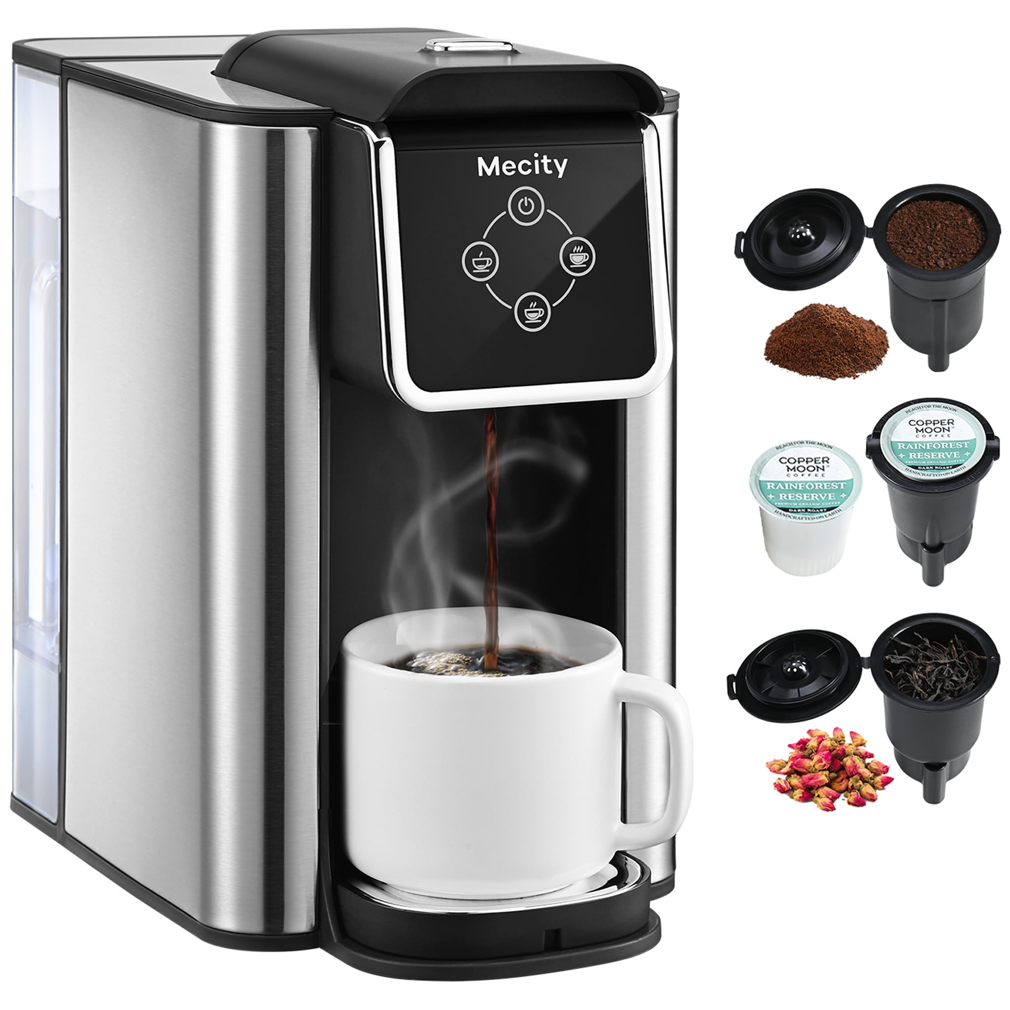 Mecity 3-in-1 Single Serve Coffee Maker