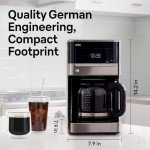 12-Cup Black Braun Brew Sense Coffee Maker