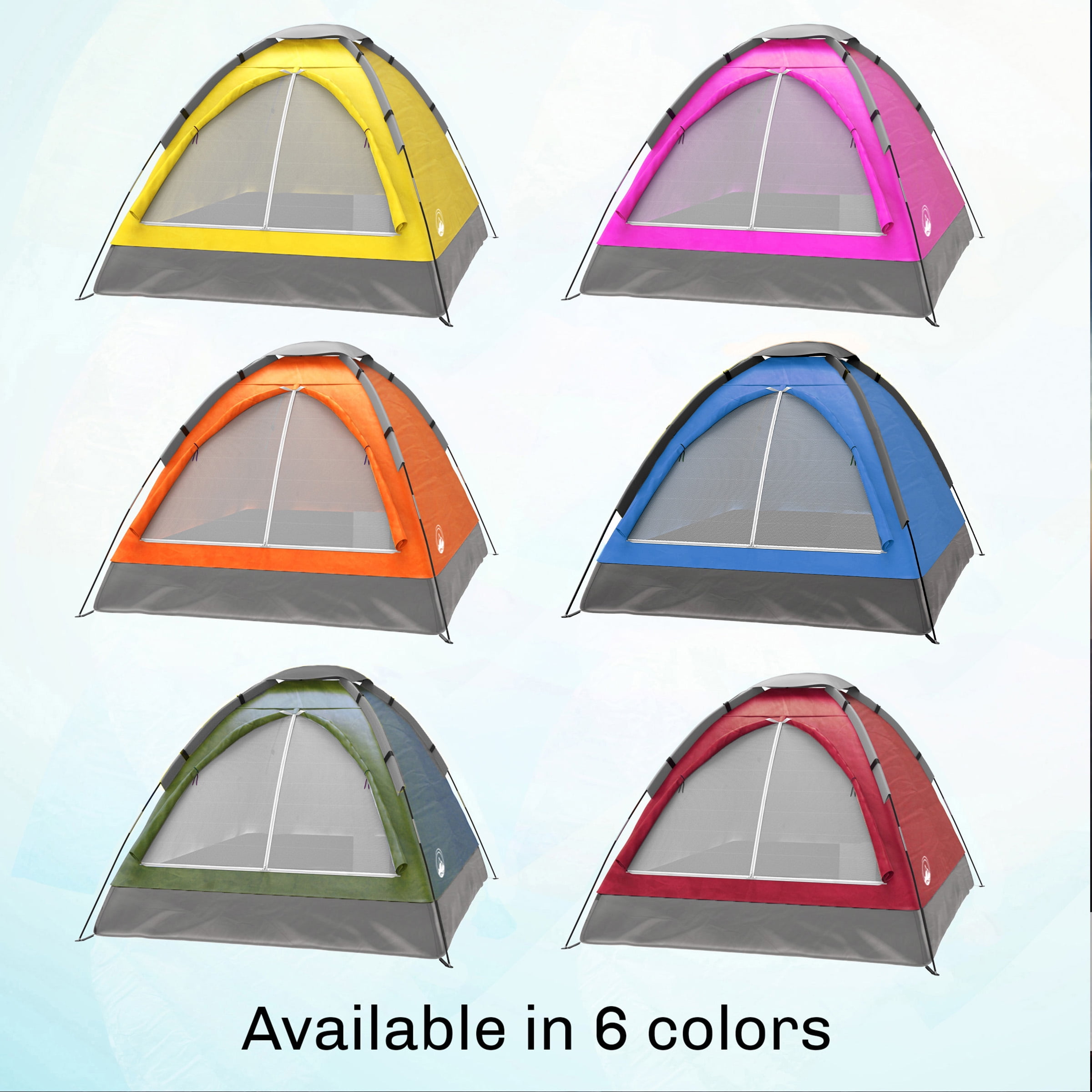 Lightweight 2 Person Camping Tent with Rain Fly