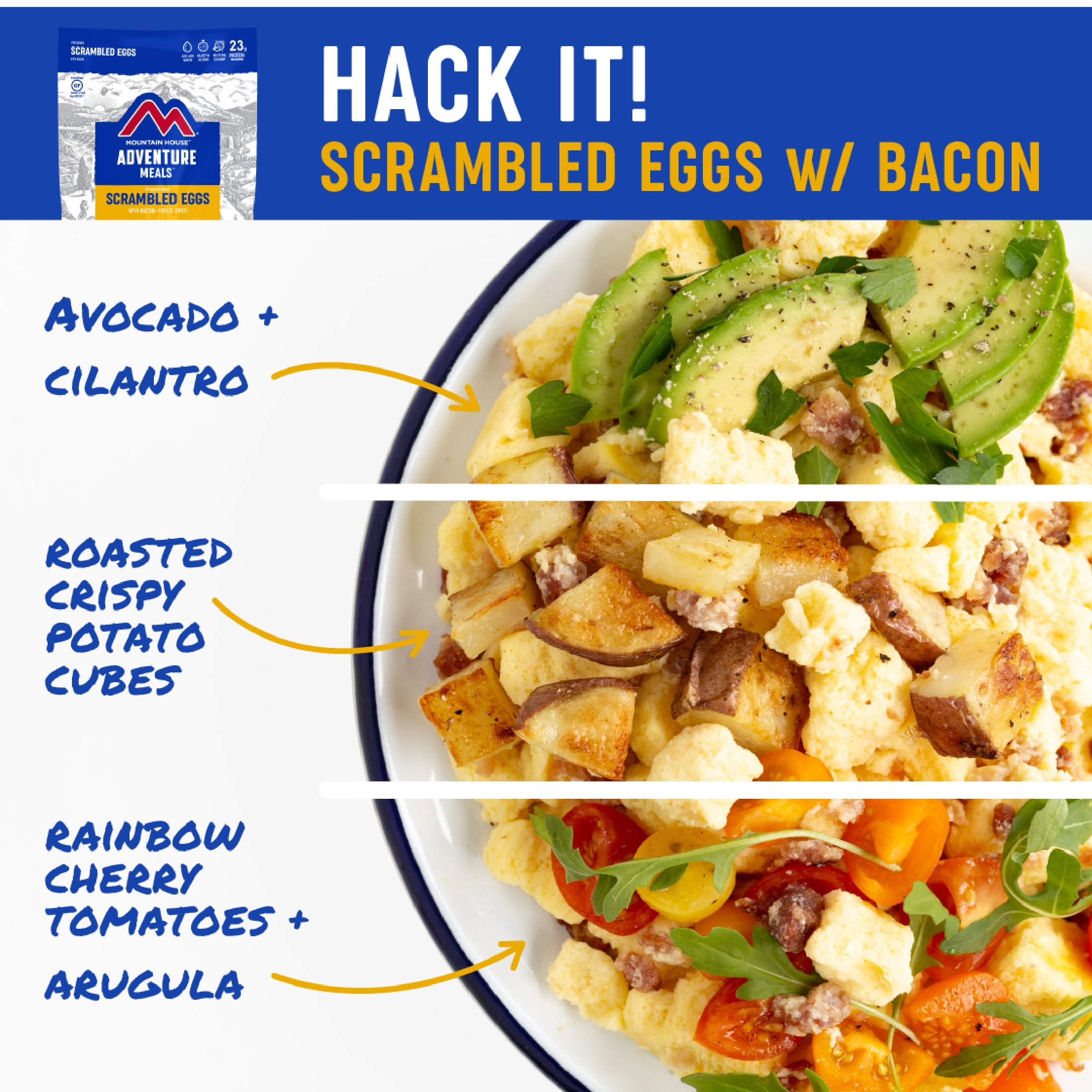 Freeze-Dried Bacon & Egg Breakfast Meal
