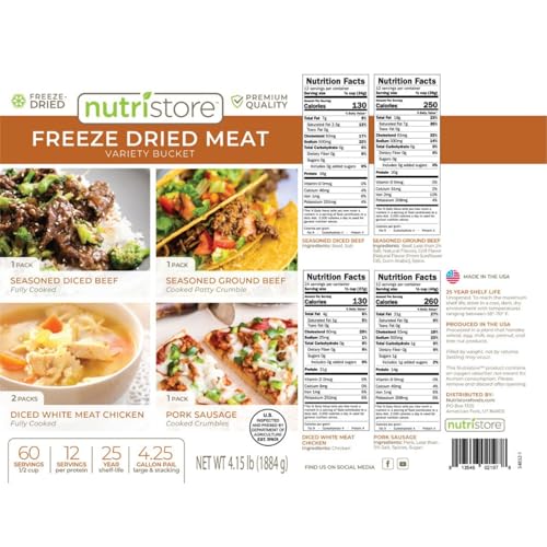 Premium Meat Variety Bucket for Emergency Preparedness