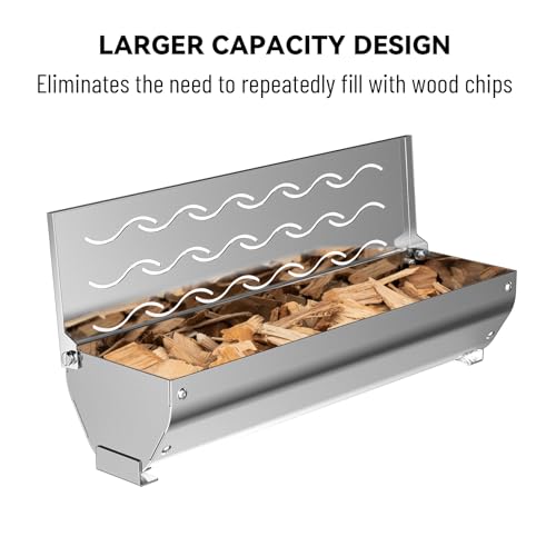 Skyflame Wood Chip Smoker Box: BBQ Meat Smoking