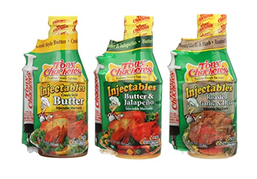 Tony Chachere Marinade Pack: Butter, Butter Jalapeno, Garlic
