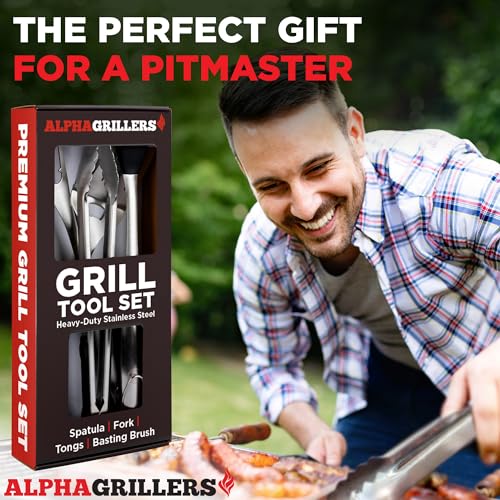 Alpha Grillers Heavy Duty BBQ Tool Set