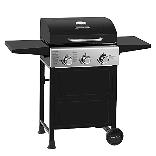 Classic Propane Gas Grill, 3 Bunner with Folding Table