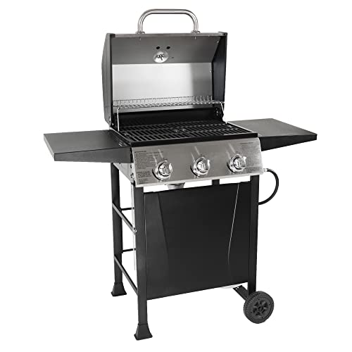 Outdoor 3 Burner Propane Gas Grill with Lid