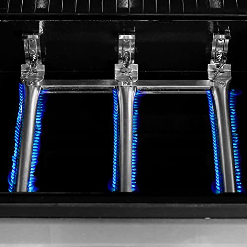 Classic Propane Gas Grill, 3 Bunner with Folding Table