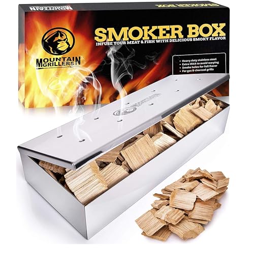 Stainless Steel Smoker Box for Gas/Charcoal Grills