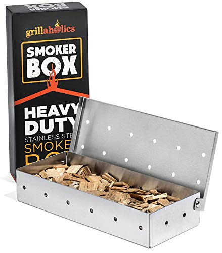 Grillaholics Stainless Steel Smoker Box for Smoky BBQ